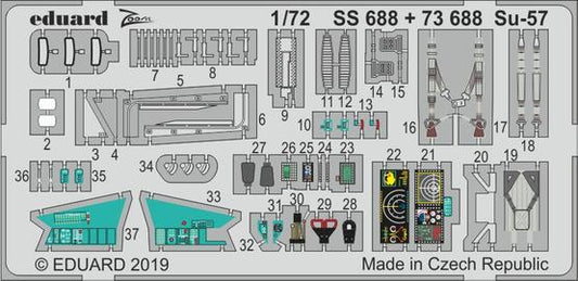 Eduard 73688 1:72 Sukhoi Su-57 Frazor