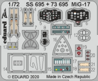 Eduard 73695 1:72 Mikoyan MiG-17F