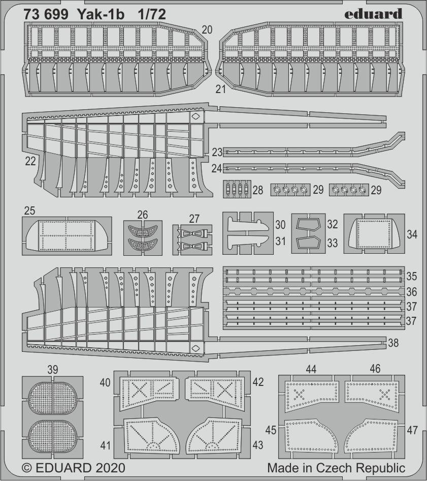 Eduard 73699 1:72 Yakovlev Yak-1b