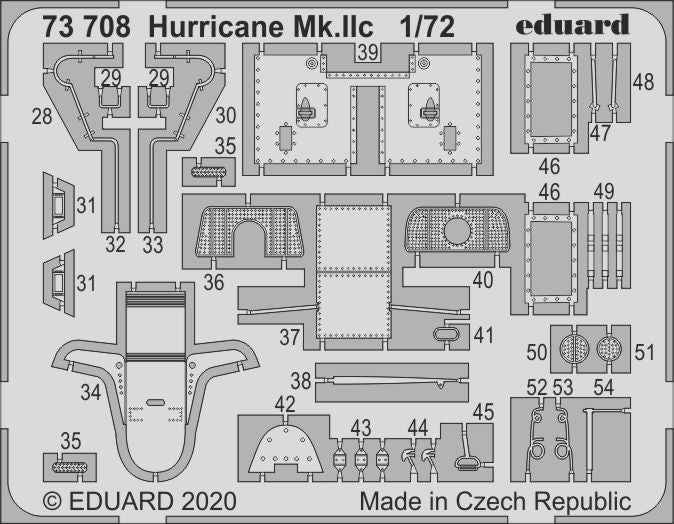 Eduard 73708 1:72 Hawker Hurricane Mk.IIc