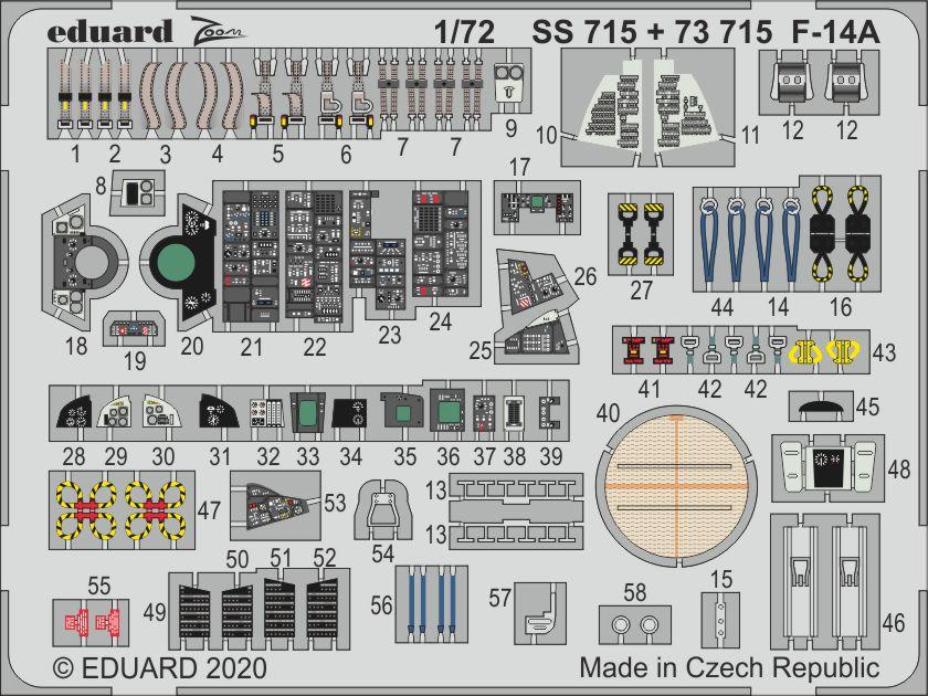 Eduard 73715 1:72 Grumman F-14A Tomcat