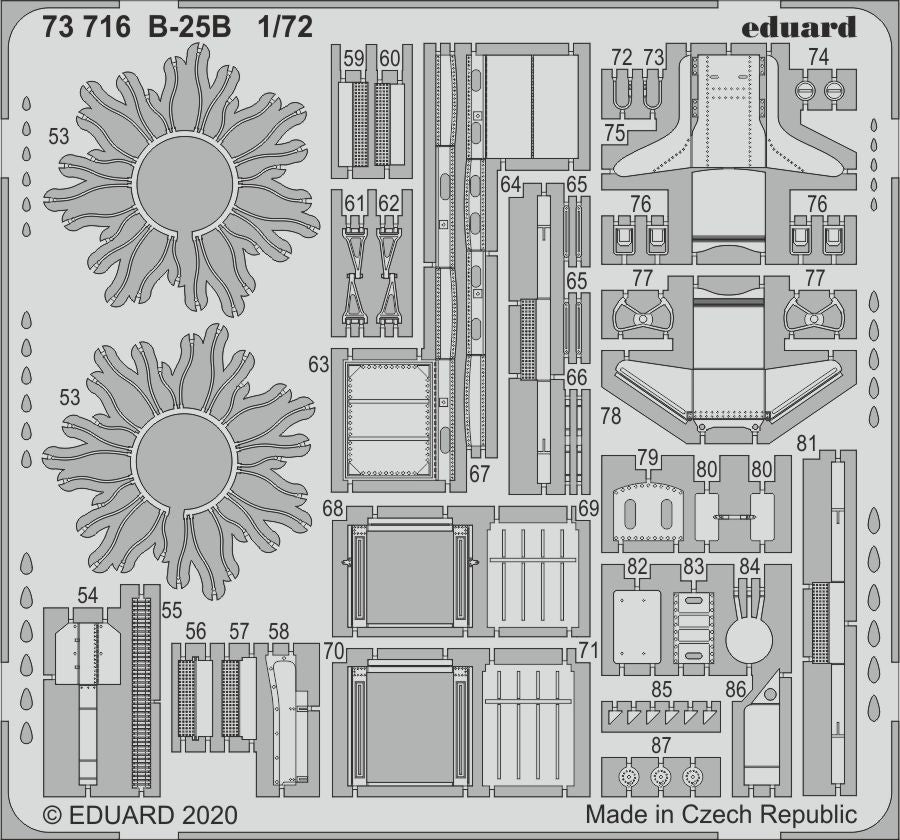 Eduard 73716 1:72 North-American B-25B Mitchell
