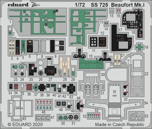 Eduard 73725 1:72 Bristol Beaufort Mk.I