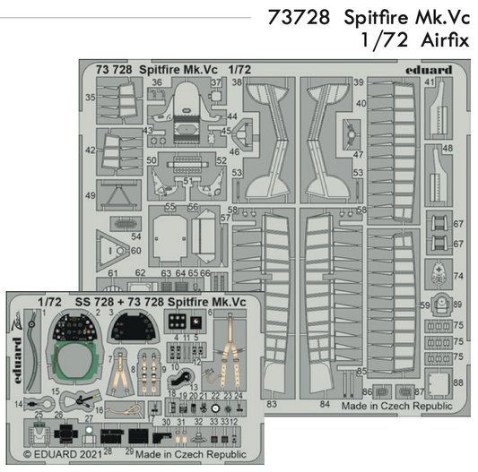 Eduard 73728 1:72 Supermarine Spitfire Mk.Vc