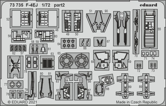 Eduard 73735 1:72 McDonnell F-4EJ Phantom cockpit and external details