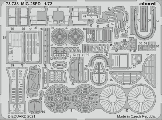 Eduard 73738 1:72 Mikoyan MiG-25PD