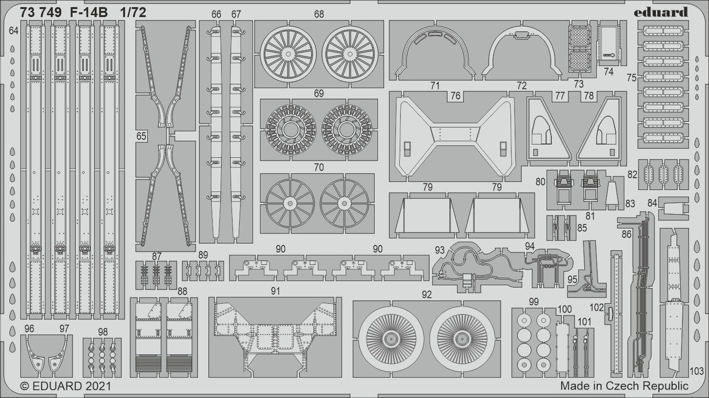 Eduard 73749 1:72 Grumman F-14B Tomcat