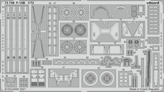 Eduard 73749 1:72 Grumman F-14B Tomcat