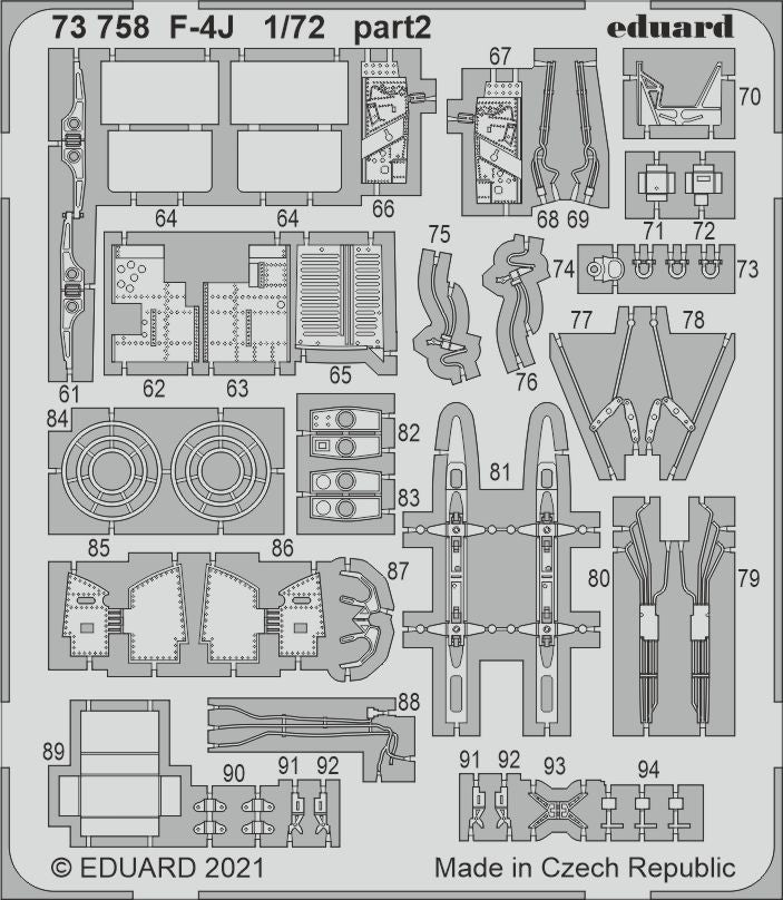 Eduard 73758 1:72 McDonnell F-4J Phantom