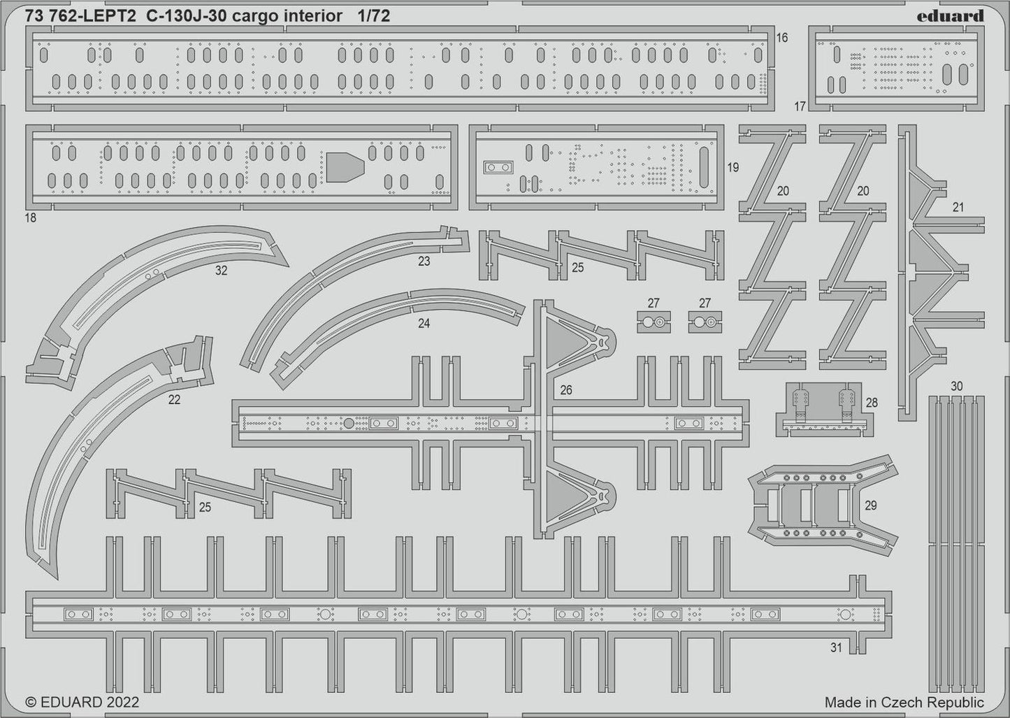 Eduard 73762 1:72 Lockheed C-130J-30 Hercules cargo interior