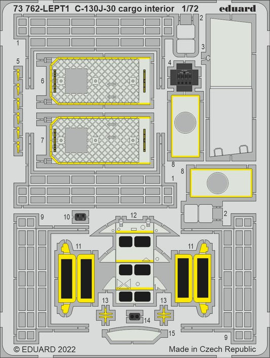 Eduard 73762 1:72 Lockheed C-130J-30 Hercules cargo interior