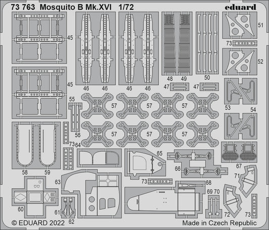 Eduard 73763 1:72 de Havilland Mosquito B.Mk.XVI