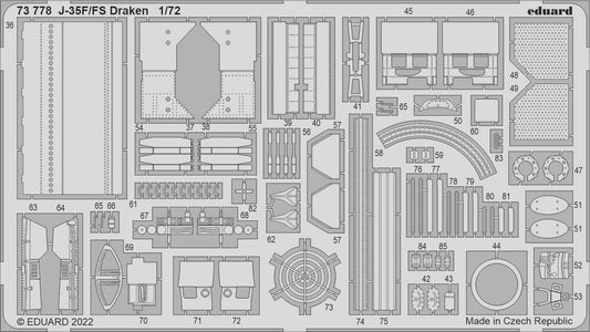 Eduard 73778 1:72 Saab J-35F/FS Draken