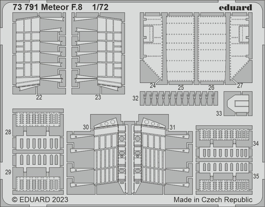 Eduard 73791 1:72 Gloster Meteor F.8