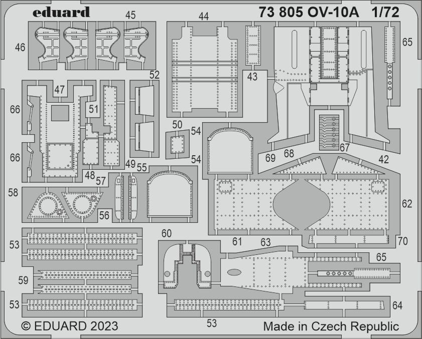 Eduard 73805 1:72 OV-10A Bronco ÃƒÆ’Ã¢â‚¬Å¡Ãƒâ€šÃ‚Â to be used with ICM