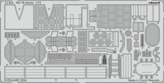 Eduard 73824 1:72 Savoia-Marchetti SM.79 interior