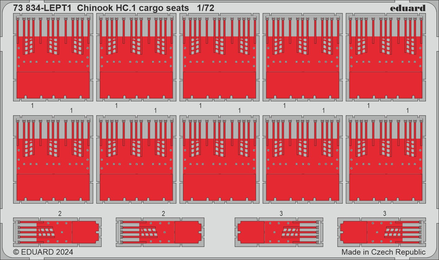 Eduard 73834 1:72 Boeing Chinook HC.1 cargo seats