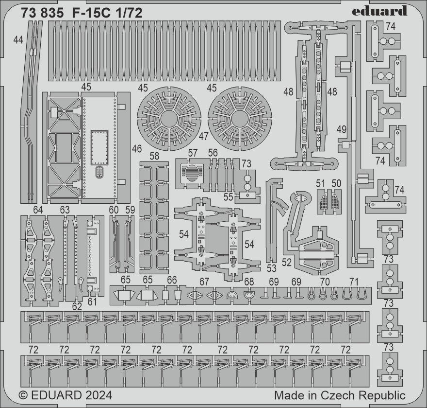 Eduard 73835 1:72 McDonnell F-15C Eagle Detailing Set