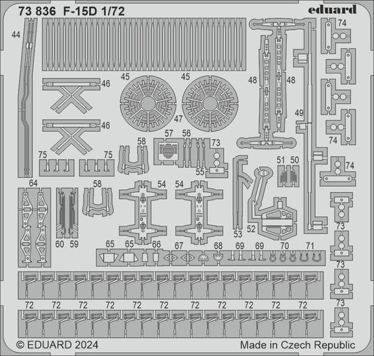 Eduard 73836 1:72 McDonnell F-15D Eagle Detailing Set