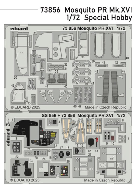Eduard 73856 1:72 de Havilland Mosquito PR Mk.XVI