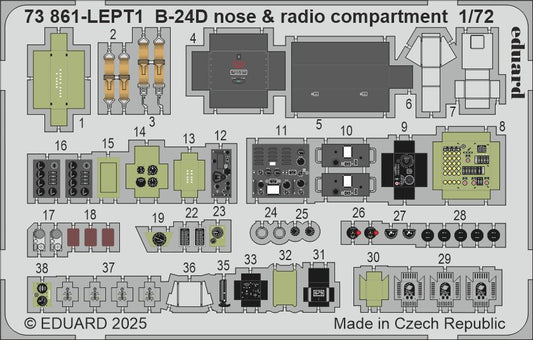 Eduard 73861 1:72 Consolidated B-24D Liberator Nose & Radio Compartment