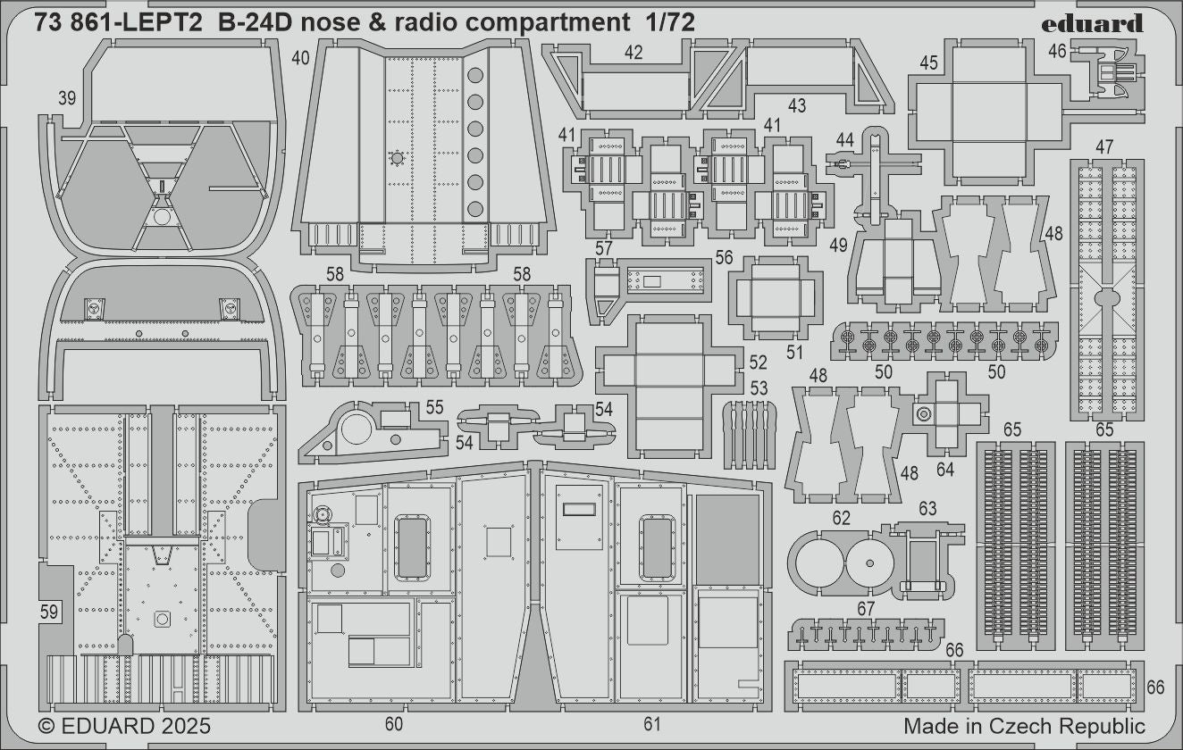 Eduard 73861 1:72 Consolidated B-24D Liberator Nose & Radio Compartment