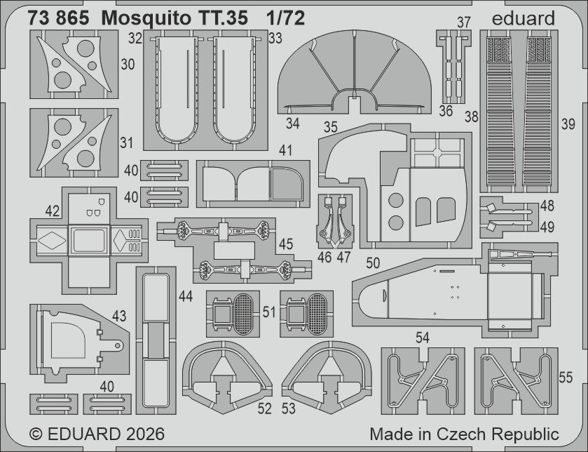 Eduard 73865 1:72 de Havilland Mosquito TT.35