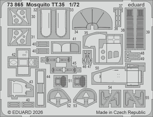 Eduard 73865 1:72 de Havilland Mosquito TT.35