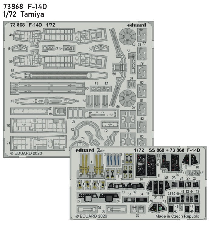 Eduard 73868 1:72 Grumman F-14D Tomcat