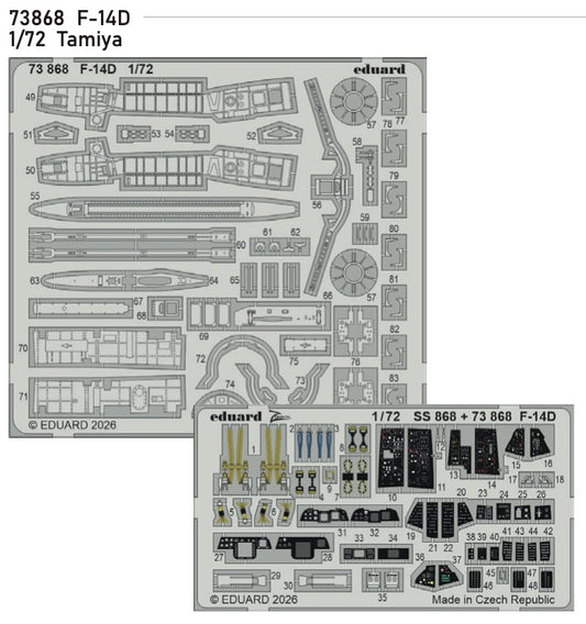 Eduard 73868 1:72 Grumman F-14D Tomcat