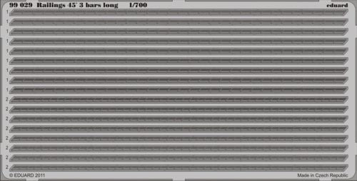 Eduard 99029 1:700 Railings 45Ãƒâ€šÃ‚Â´ 3 bars long