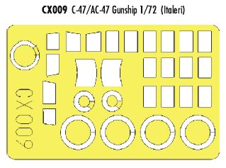 Eduard CX009 1:72 Douglas C-47 Dakota/Douglas AC-47 Dakota Gunship