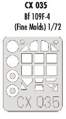 Eduard CX035 1:72 Messerschmitt Bf-109F-4