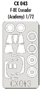 Eduard CX043 1:72 Vought F-8E Crusader