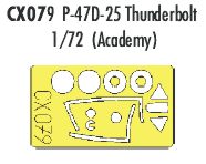 Eduard CX079 1:72 Republic P-47D-25 Thunderbolt