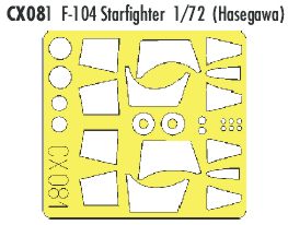 Eduard CX081 1:72 Lockheed F-104 Starfighter