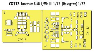 Eduard CX117 1:72 Avro Lancaster B.I/III