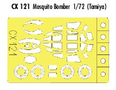 Eduard CX121 1:72 de Havilland Mosquito B Mk.IV / PR Mk.IV bomber version