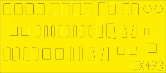 Eduard CX493 1:72 Kawanishi H8K2 Type 2 Flying Boat fuselage windows