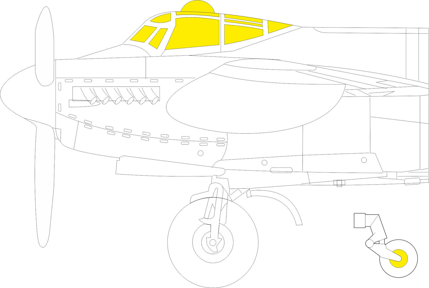 Eduard CX649 1:72 de Havilland Mosquito PR.XVI to be used with Airfix