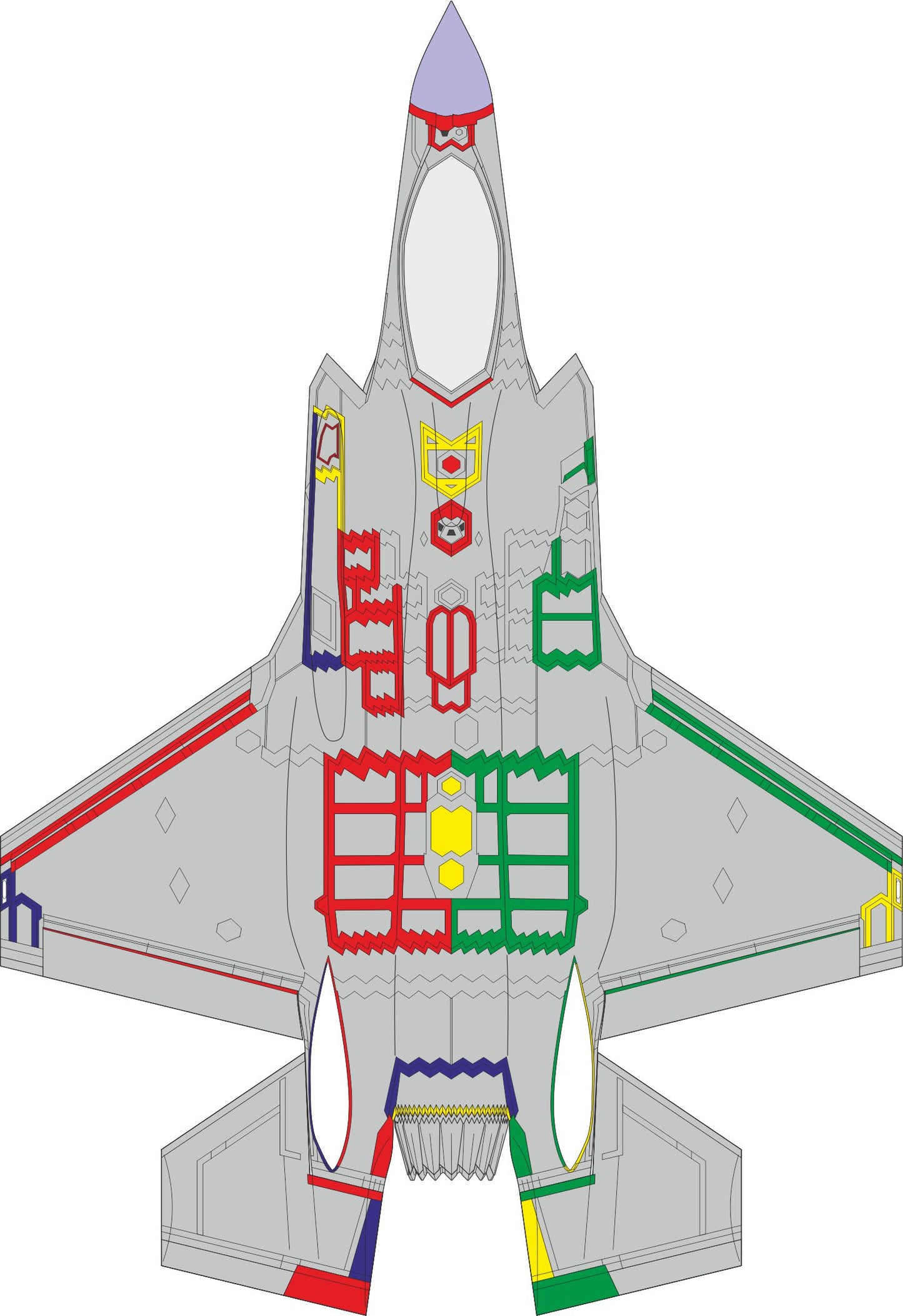 Eduard CX654 1:72 Lockheed-Martin F-35A Lightning II RAM panels early