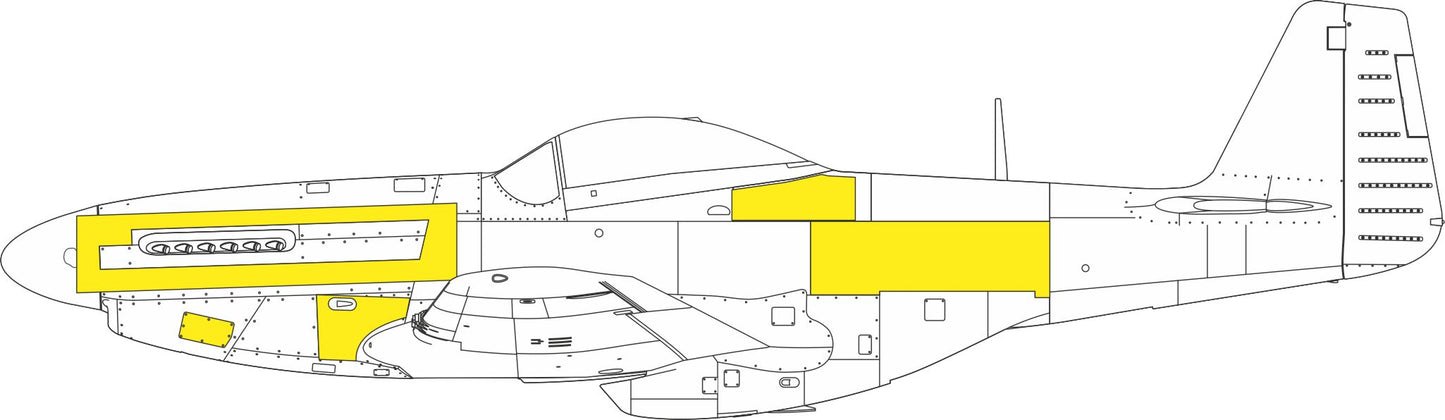 Eduard CX665 1:72 North-American P-51D Mustang surface panels