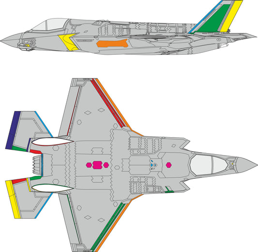 Eduard CX672 1:72 Lockheed-Martin F-35B Lightning RAM coating