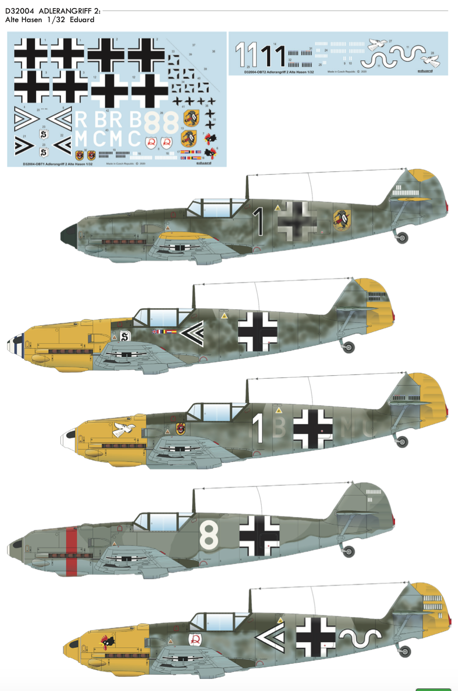 Eduard D32004 1:32 ADLERANGRIFF: Alte Hasen