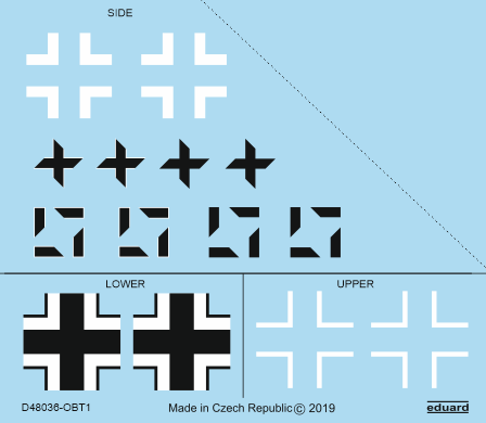 Eduard D48036 1:48 Focke-Wulf Fw-190A-8/R2 national insignia