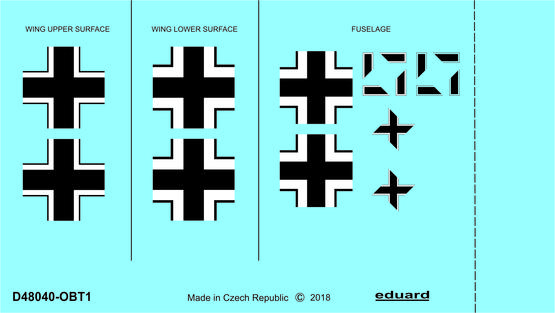 Eduard D48040 1:48 Focke-Wulf Fw-190A-2 national insignia