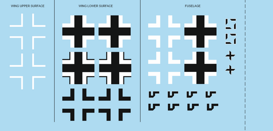 Eduard D48045 1:48 Messerschmitt Bf-109G-6 national insignia