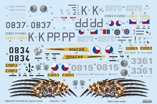 Eduard D48054 1:48 Mil Mi-24V/Mi-35 in Czech AF service