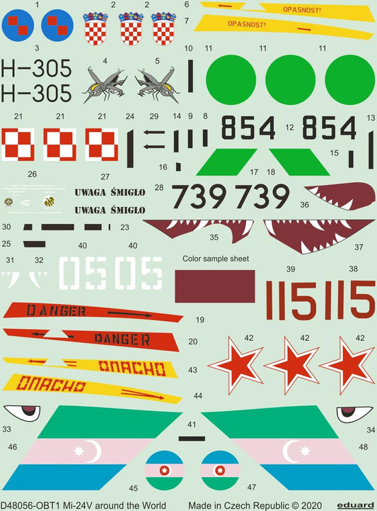 Eduard D48056 1:48 Mil Mi-24V around the World