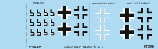 Eduard D72016 1:72 Focke-Wulf Fw-190A-8 national insignia